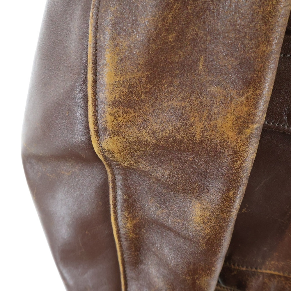 THE REAL McCOY'S(ザリアルマッコイ) A-2 レザー フライトジャケット ブラウン