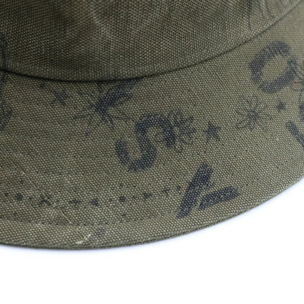 READY MADE(レディメイド) ×DR.WOO BUCKET HAT TATOO ドクターウー タトゥーバケットハット ドクターウー カーキ REDW-CO-KH-00-00-03