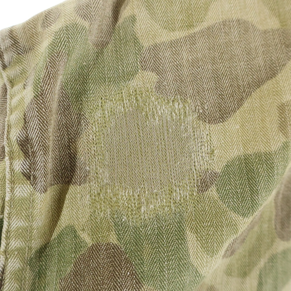 VINTAGE(ヴィンテージ) 40S VINTAGE P-44 ダックハンターカモ ヘリンボーンツイル ミリタリー HBTジャケット カーキ