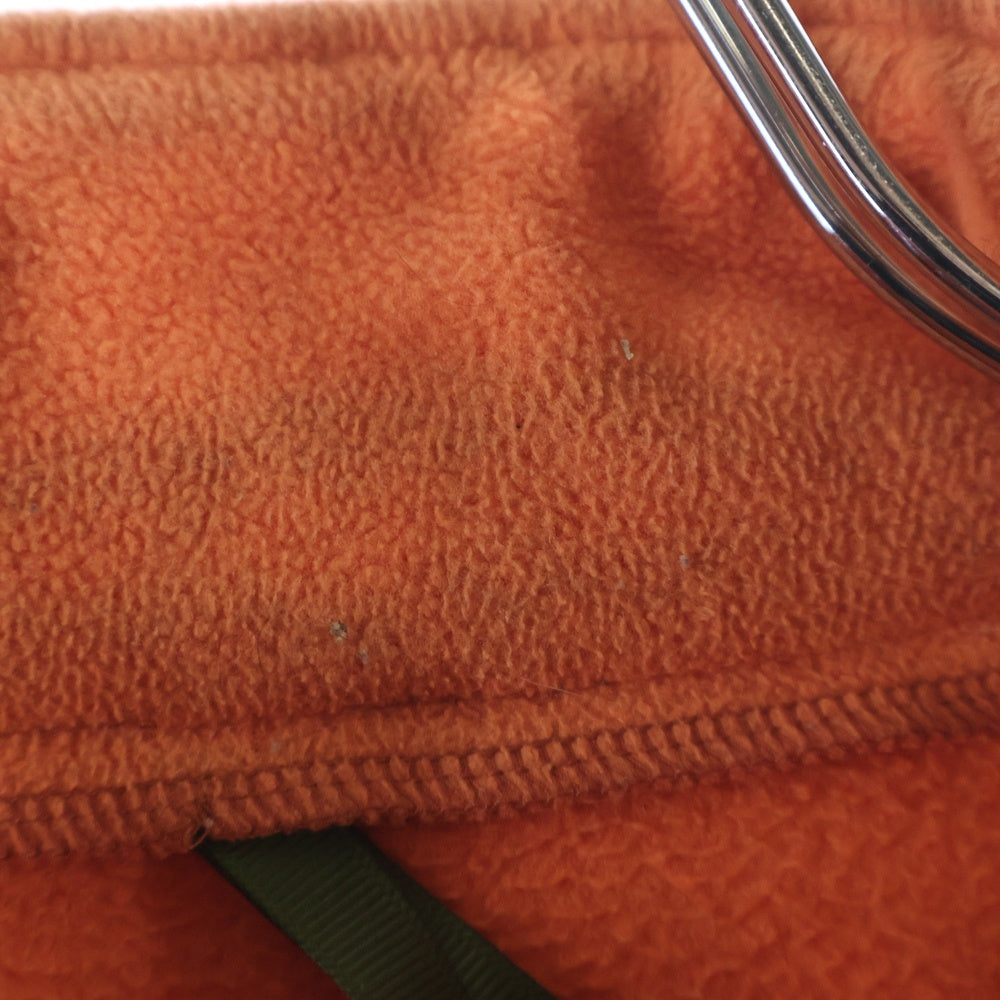 READY MADE(レディメイド) 20AW FLEECE JACKET キルティング切り替え ジップアップフリースジャケット オレンジ/カーキ RE-P0-0R-00-00-110