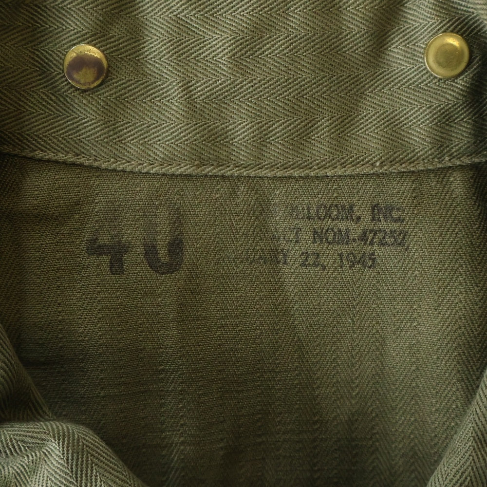 VINTAGE(ヴィンテージ) 40S VINTAGE P-44 HBT USMC ヴィンテージ ミリタリー ユーティリティジャケット カバーオール カーキ