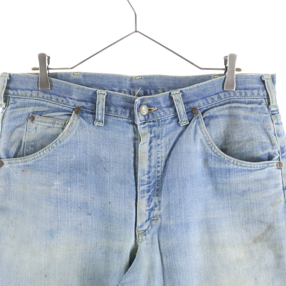 LEE(リー) 70S VINTAGE 101Z ボタン裏刻印13 MR付き黒タグ USA製 レザーパッチ ストレートデニムパンツ ジーンズ インディゴ