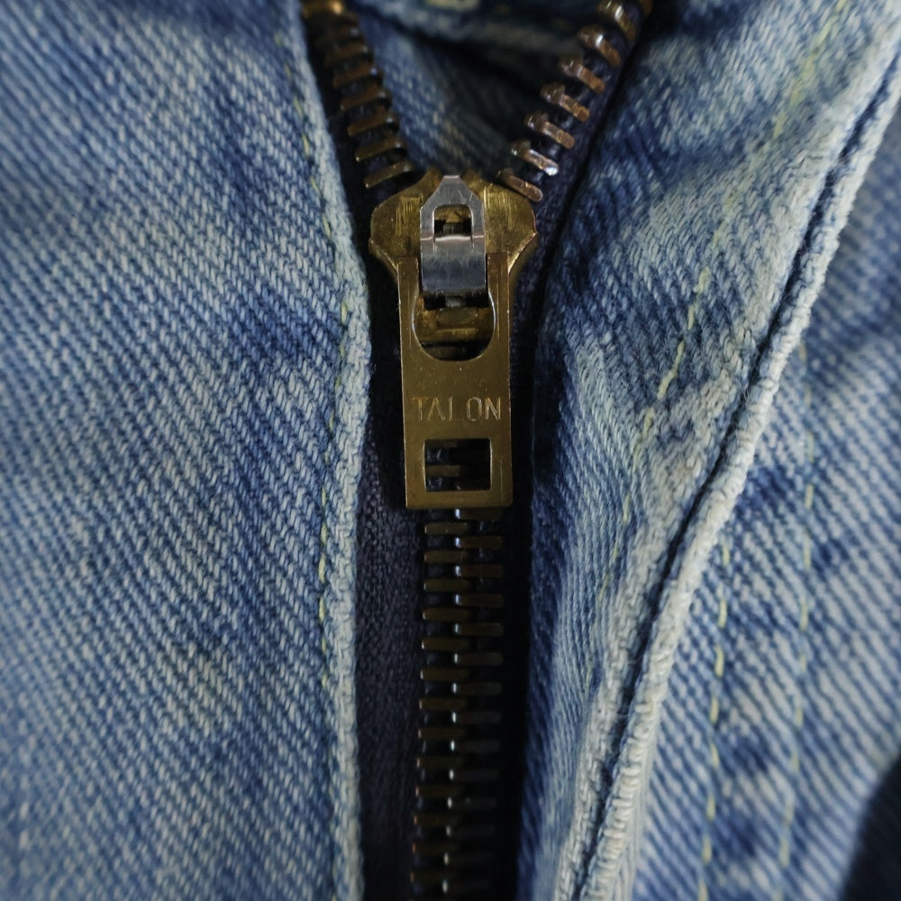 LEE(リー) 70S VINTAGE 101Z ボタン裏刻印13 MR付き黒タグ USA製 レザーパッチ ストレートデニムパンツ ジーンズ インディゴ