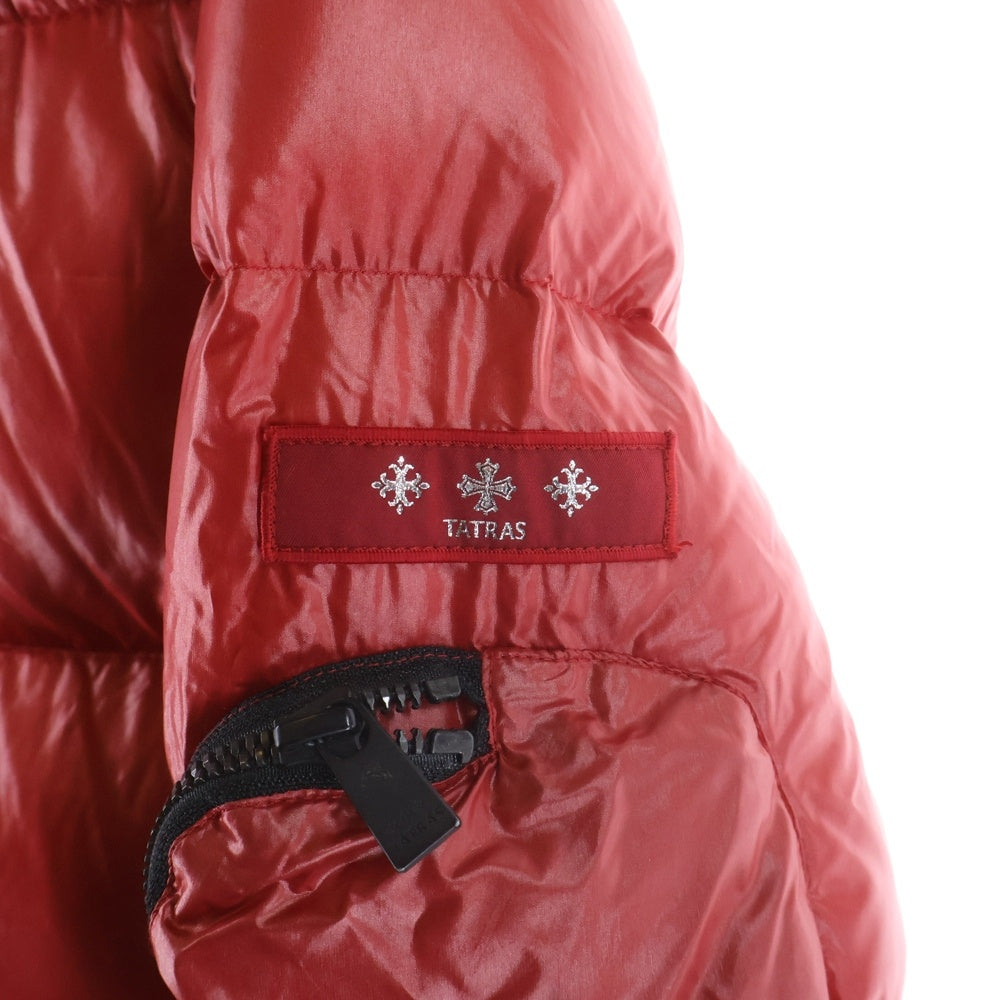 TATRAS(タトラス) 20AW BELBO ベルボ ジップアップ アームロゴパッチ ダウンジャケット レッド MTA20A4562
