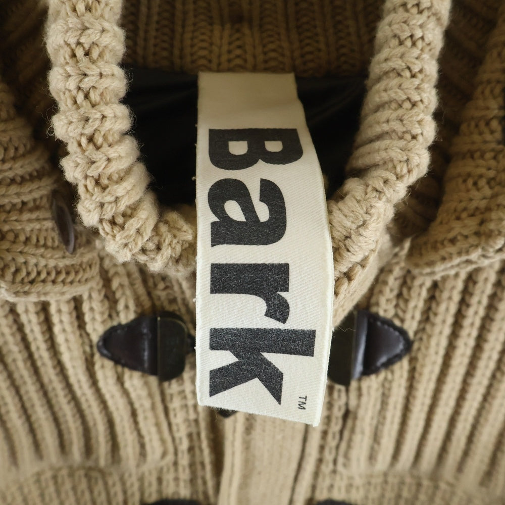 Bark(バーク) イタリア製 フーデット ニット ダッフルコート ベージュ 001316178-0006