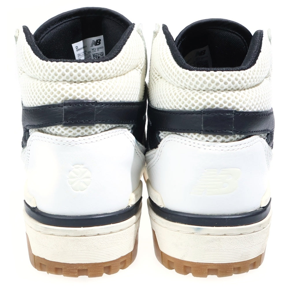 New Balance(ニューバランス) ×AIME LEON DORE エメレオンドレ BB650RV1 ハイカットスニーカー ホワイト/ブラック US9/27cm