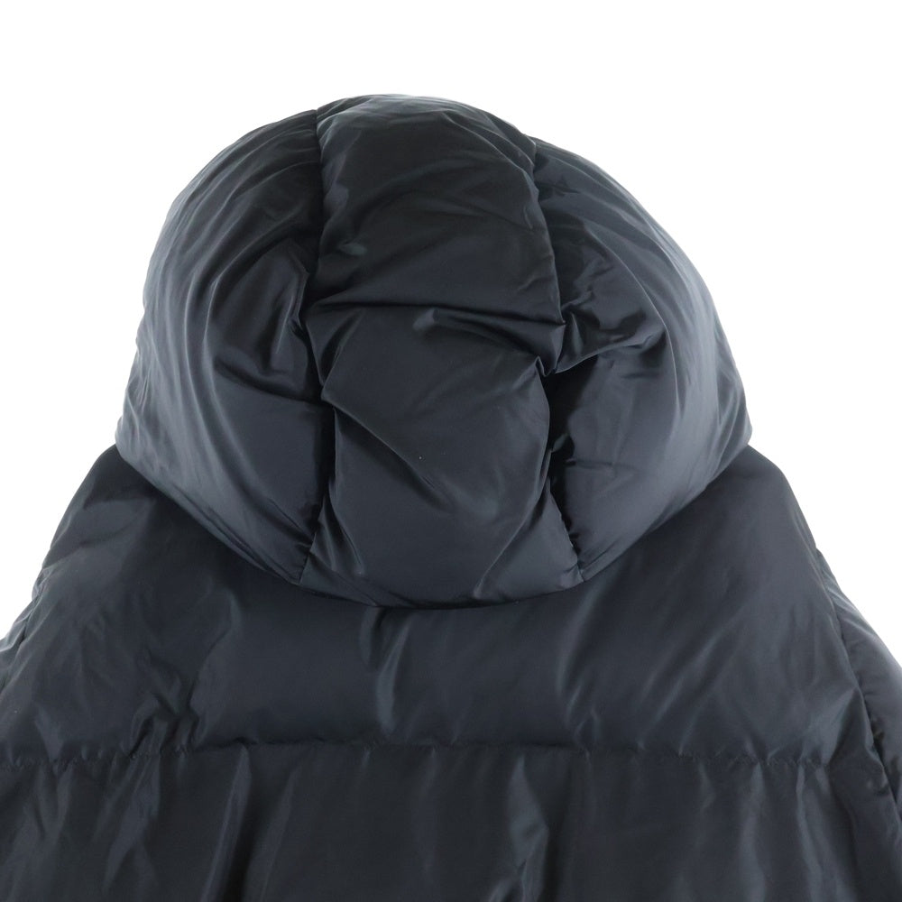 MM6 Maison Margiela(エムエムシックスメゾンマルジェラ) 25AW ジップアップ フーデット ロングダウンジャケット ブラック レディース M60824-MM001