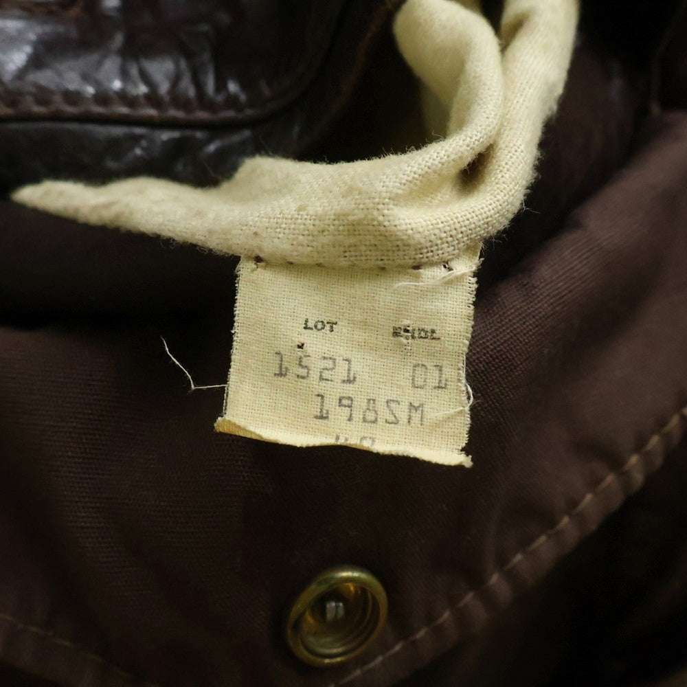 SCHOTT(ショット) 198SM A-2 ライナー付き ボアカラー ジップアップ レザー フライトジャケット ブラウン