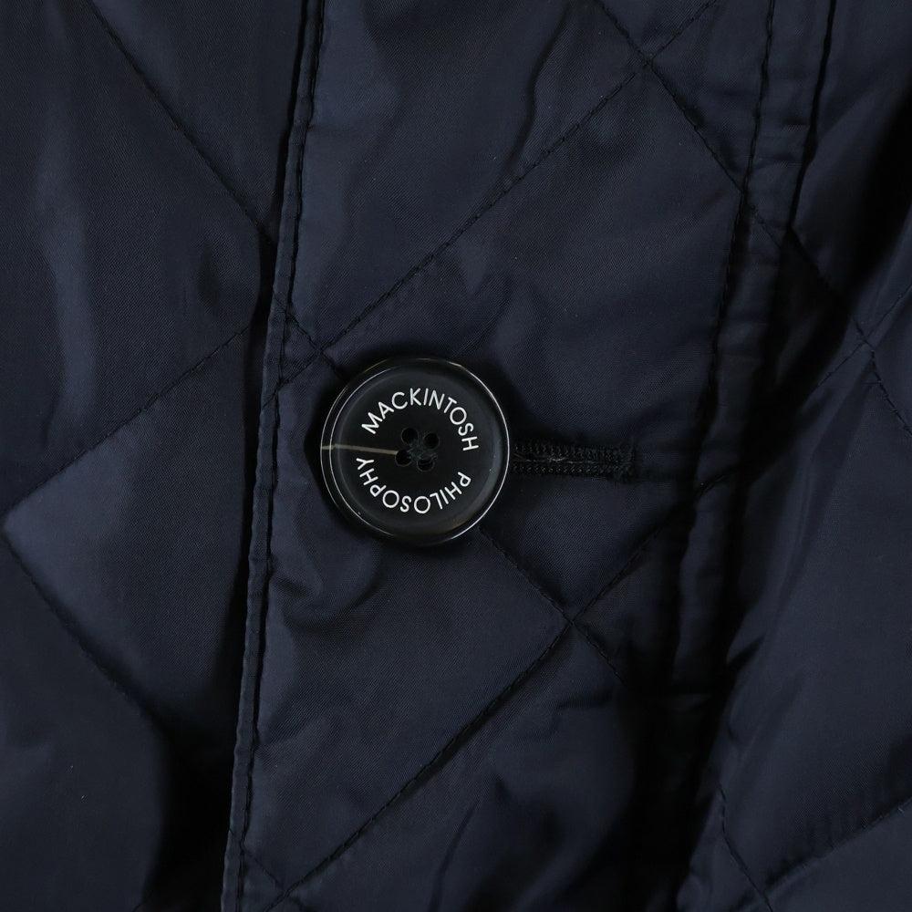 MACKINTOSH PHILOSOPHY(マッキントッシュフィロソフィー) 襟コーデュロイ キルティング リバーシブル中綿ジャケット ネイビー/ブラウン H1F19-601-29