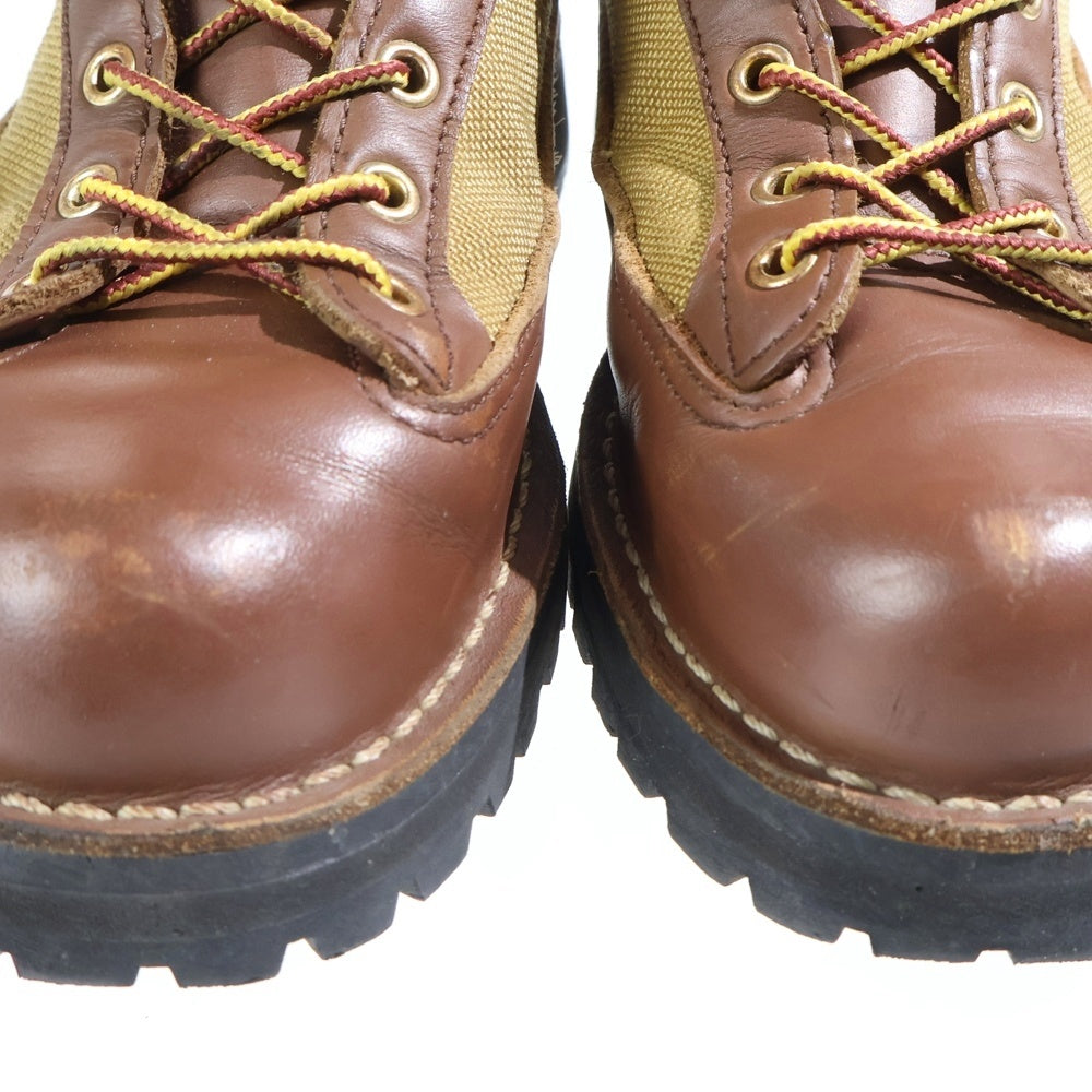 DANNER(ダナー) DANNER LIGHT GORE-TEX ダナーライトゴアテックス キャンバス切替 ハイカット レザー レースアップシューズ ブラウン 30420X