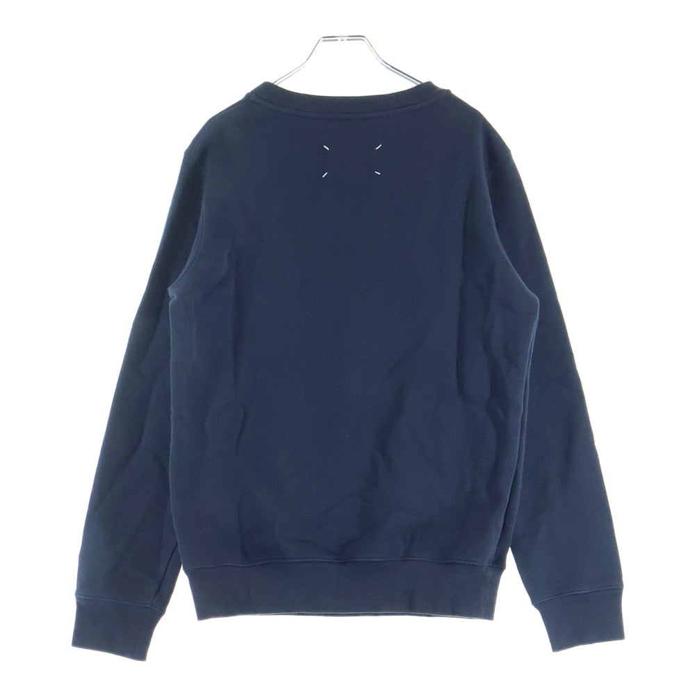 Maison Margiela(メゾンマルジェラ) 21AW 4ステッチ クルーネック スウェットトレーナー ネイビー S51GU0111