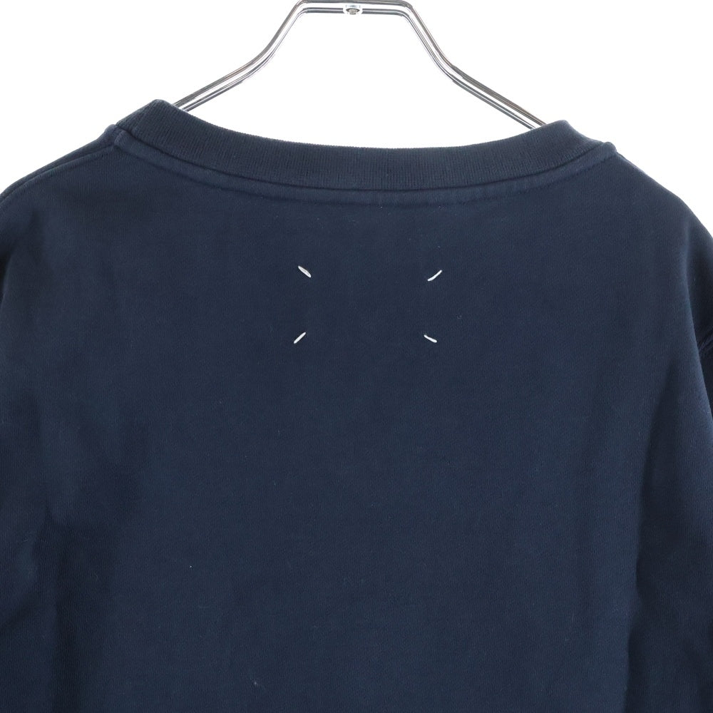 Maison Margiela(メゾンマルジェラ) 21AW 4ステッチ クルーネック スウェットトレーナー ネイビー S51GU0111
