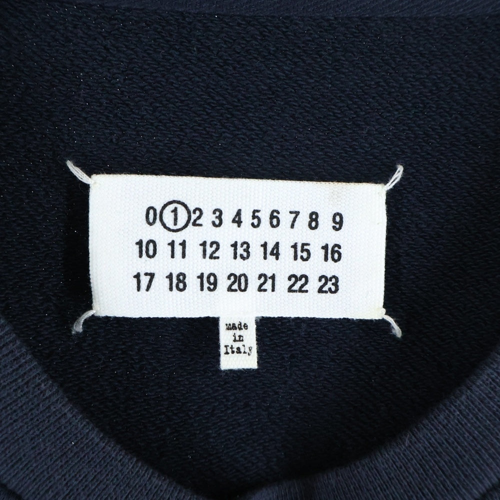 Maison Margiela(メゾンマルジェラ) 21AW 4ステッチ クルーネック スウェットトレーナー ネイビー S51GU0111