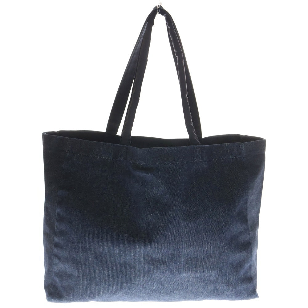 Sacai(サカイ) ×A.P.C. アーペーセー ロゴプリント デニムトートバッグ インディゴ NT0270 レディース