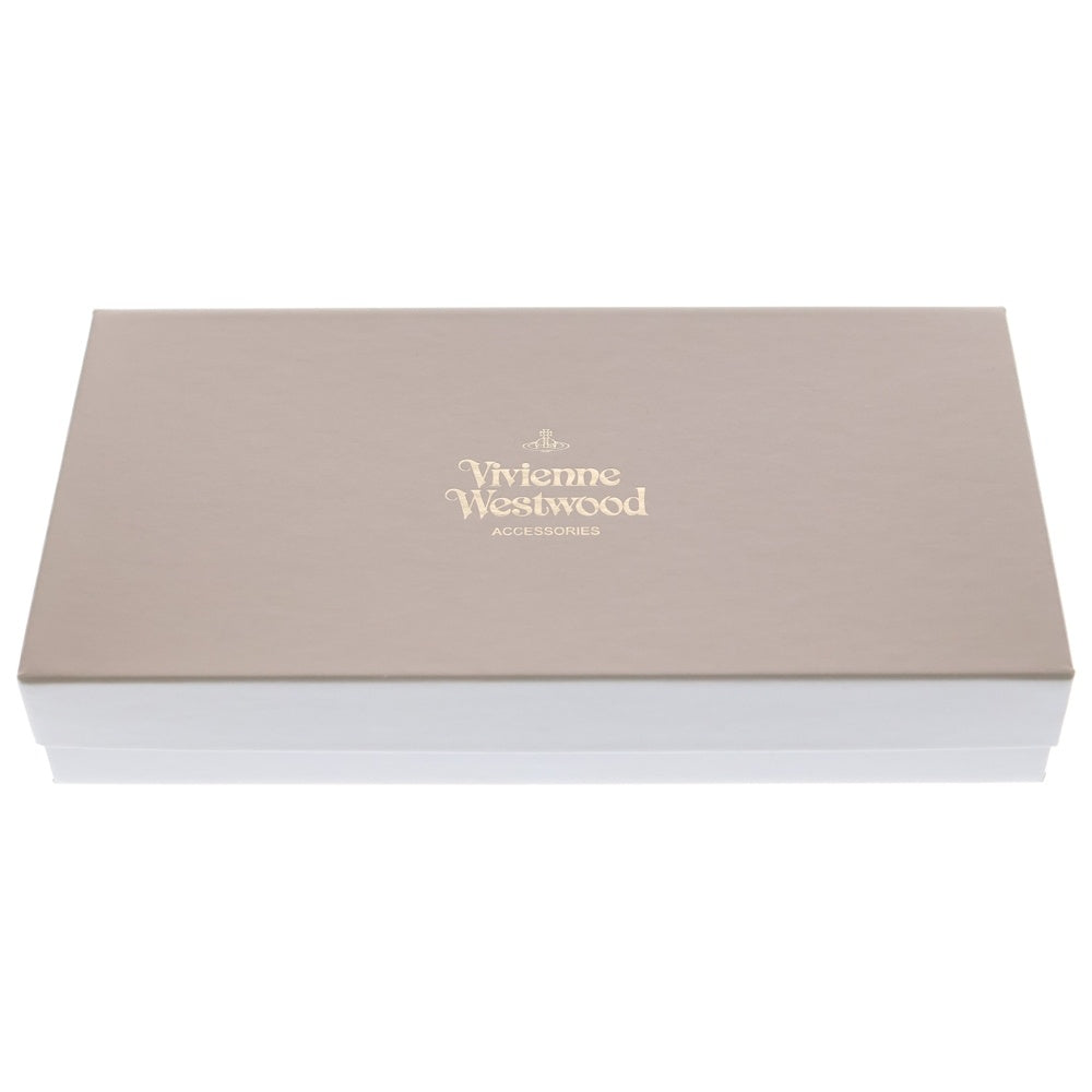 Vivienne Westwood(ヴィヴィアンウエストウッド) オーブ刻印 がま口 レザーウォレット 長財布 ブラック 3118D70