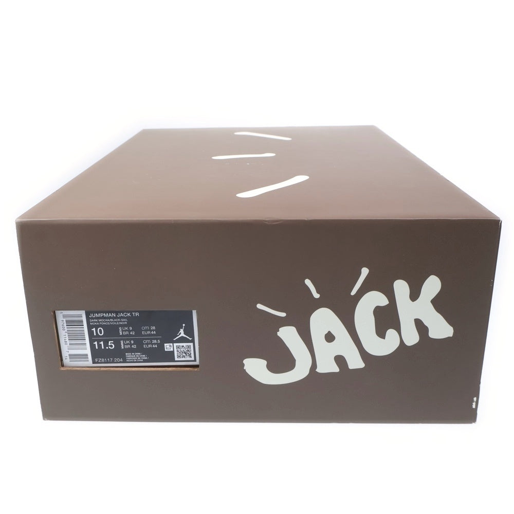 NIKE(ナイキ) ×TRAVIS SCOTT JORDAN JUMPMAN JACK TR トラヴィススコット ジャンプマンジャック ローカットスニーカー ブラウン/ブラック US10/28cm FZ8117-204