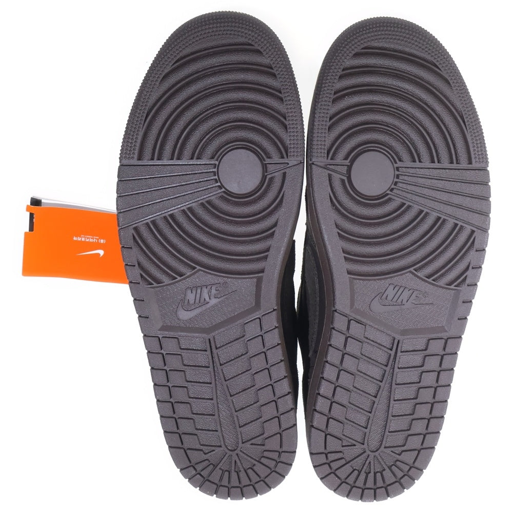 NIKE(ナイキ) ×TRAVIS SCOTT AIR JORDAN 1 LOW OG SP VELVET BROWN AND DARK MOCHA トラヴィススコット エアジョーダン1 ローカットスニーカー US10/28cm DM7866-202