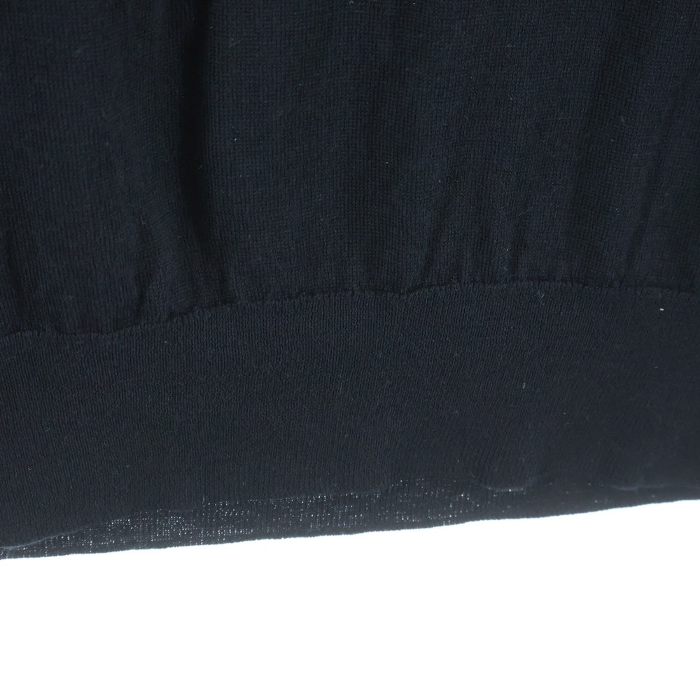 JOHN SMEDLEY(ジョンスメドレー) ウール クルーネック ニットセーター ブラック