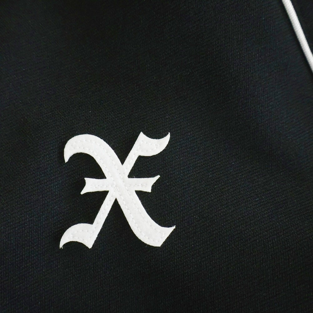 GOD SELECTION XXX(ゴッドセレクショントリプルエックス) 25SS TRACK JACKET ロゴワッペン ジップアップ トラックジャケット ブラック GX-S25-CS-08