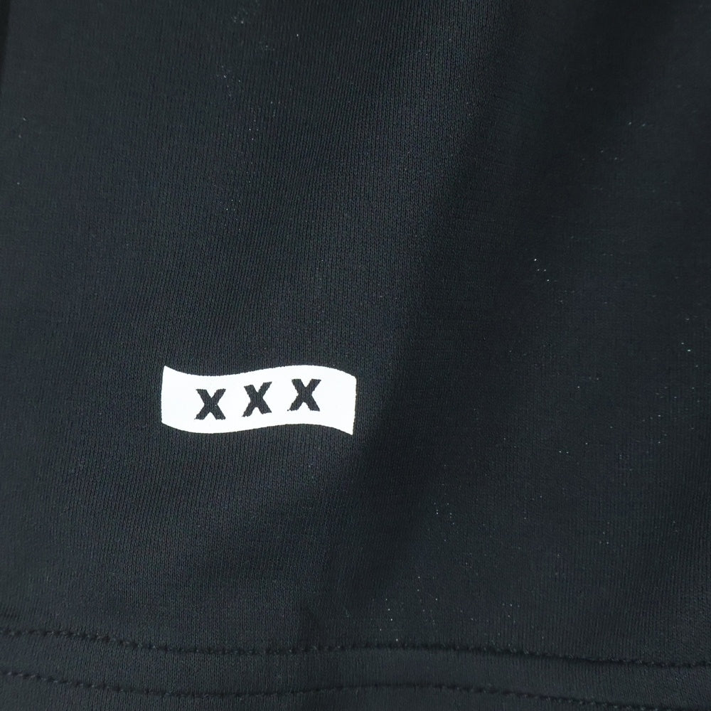 GOD SELECTION XXX(ゴッドセレクショントリプルエックス) ×UMBRO TRIPLE X アンブロ ロゴプリント ハーフパンツ ショーツ ブラック GX-A25-USP-01