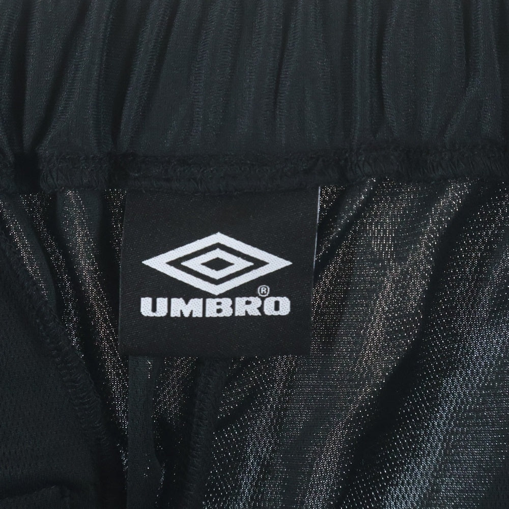 GOD SELECTION XXX(ゴッドセレクショントリプルエックス) ×UMBRO TRIPLE X アンブロ ロゴプリント ハーフパンツ ショーツ ブラック GX-A25-USP-01