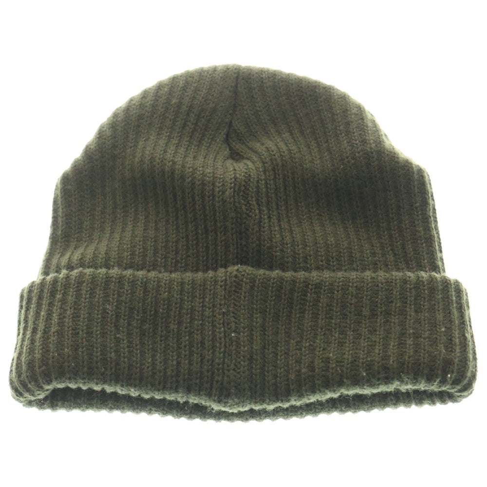 WTAPS(ダブルタップス) ロゴ コットン ビーニー ニットキャップ ニット帽子 カーキ 232MADT-HT01