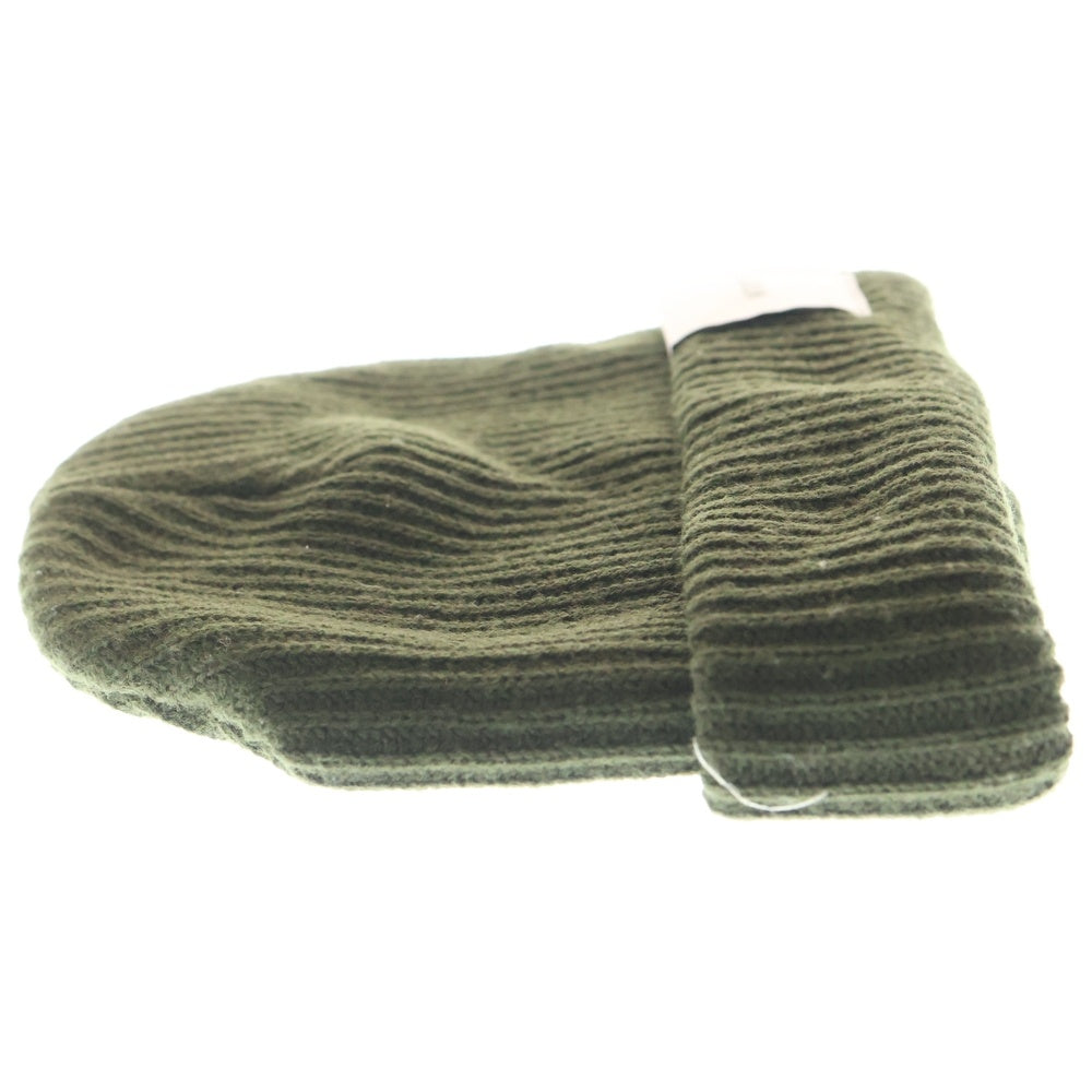 WTAPS(ダブルタップス) ロゴ コットン ビーニー ニットキャップ ニット帽子 カーキ 232MADT-HT01