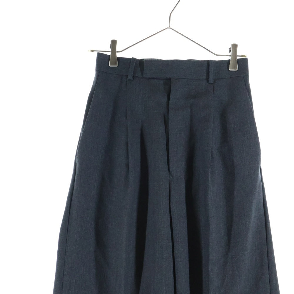 AURALEE(オーラリー) 25SS WOOL KID MOHAIR HOP SACK ONE TUCK SLACKS キッドモヘア ホップサック ジップアップ ワンタック センタープレス スラックス パンツ レディース A25SS05MH