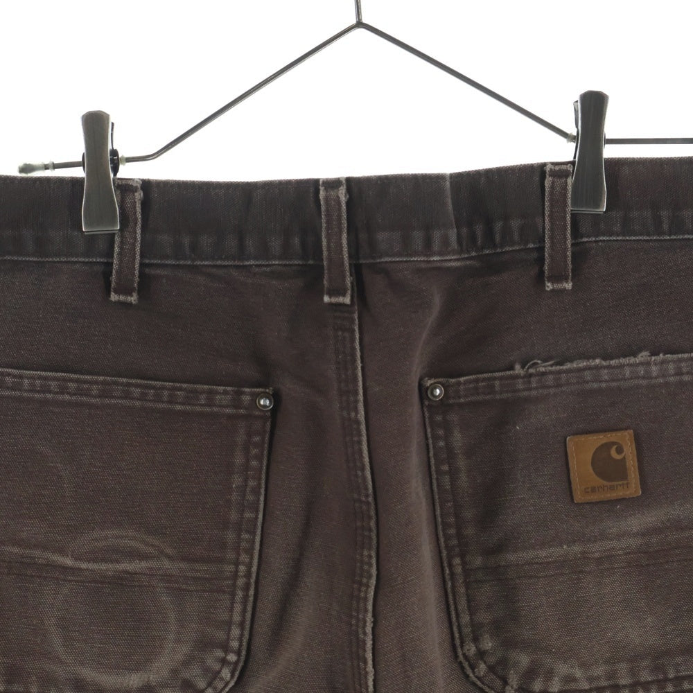 CARHARTT(カーハート) DOUBLE KNEE WORK PT ダック ダブルニー ワークパンツ ブラウン B136-DKB