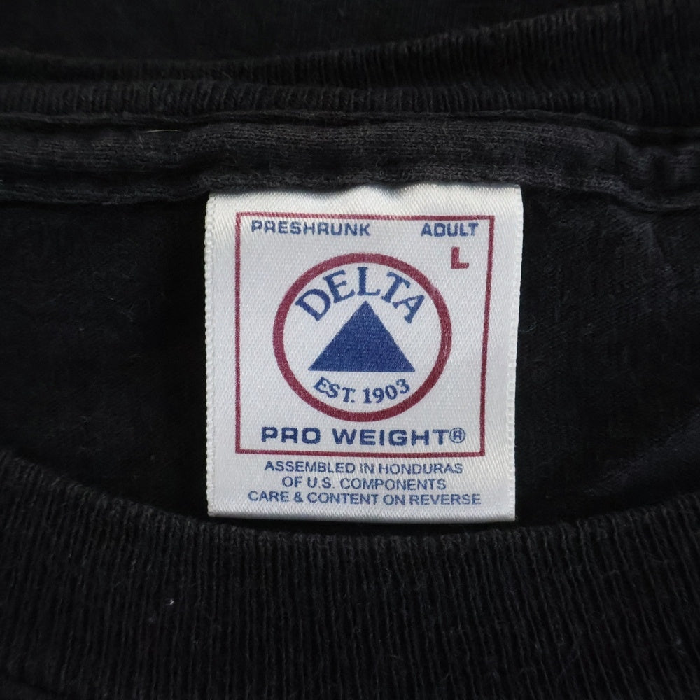 VINTAGE(ヴィンテージ) THE SIMPSONS The Sopranos PARODY DELTA ザシンプソンズ ザソプラノズ パロディアニメーション クルーネック半袖カットソーTシャツ ブラック