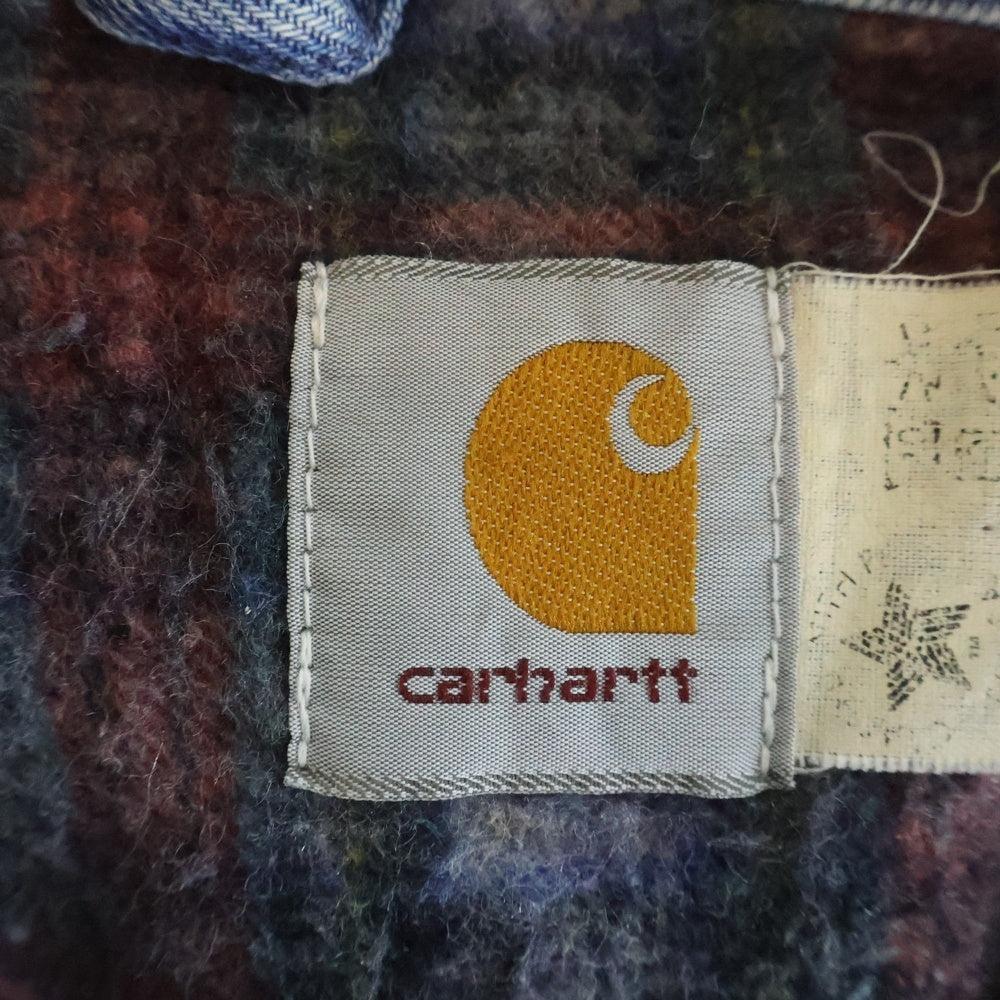 CARHARTT(カーハート) 80-90S VINTAGE ヴィンテージ 裏地ブランケット アメリカ製 デニムチョアコート ジャケット インディゴ CB0408