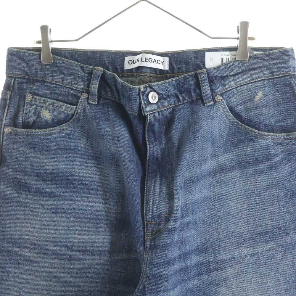 OUR LEGACY(アワーレガシー) 25AW VAST CUT ヴァストカット ジップフライ ダメージ バギーデニム インディゴ M4255VR