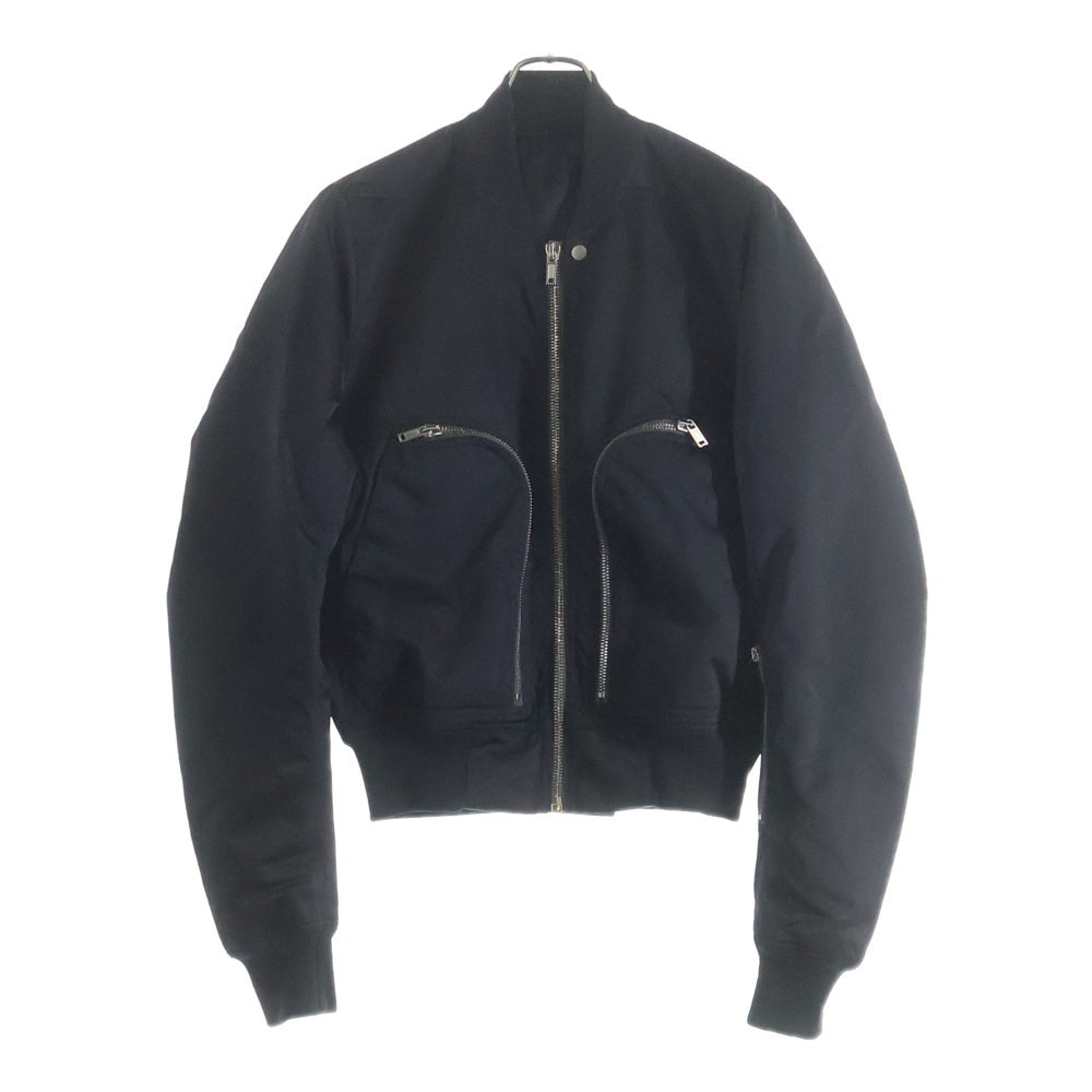 Rick Owens(リックオウエンス) 22AW BAUHAUS FLIGHT バウハウス フライト ジップアップ ブルゾンジャケット ブラック RU02B2791-NBR