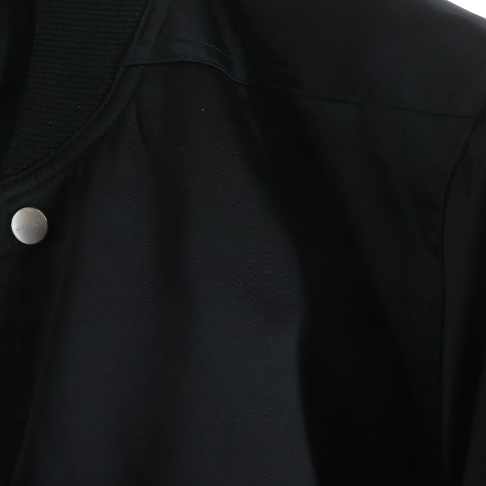 Rick Owens(リックオウエンス) 22AW BAUHAUS FLIGHT バウハウス フライト ジップアップ ブルゾンジャケット ブラック RU02B2791-NBR