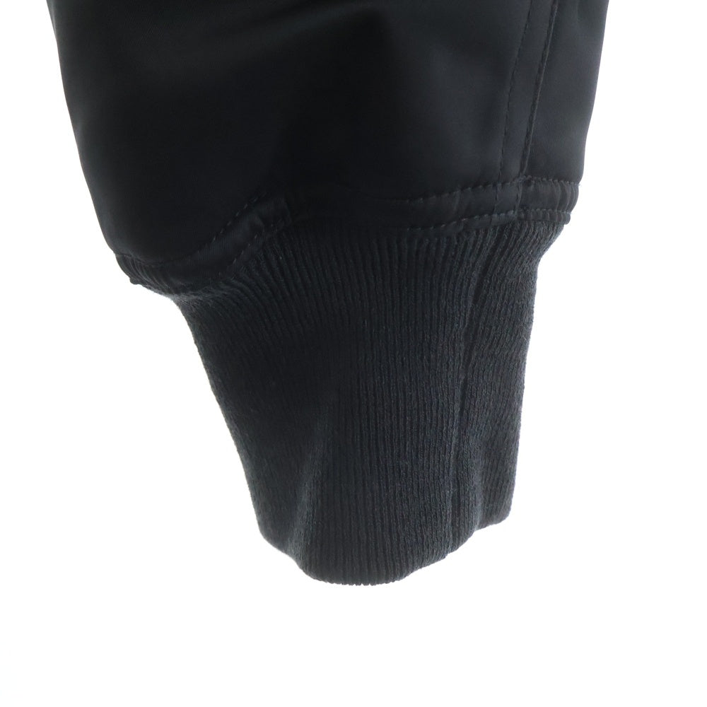 Rick Owens(リックオウエンス) 22AW BAUHAUS FLIGHT バウハウス フライト ジップアップ ブルゾンジャケット ブラック RU02B2791-NBR