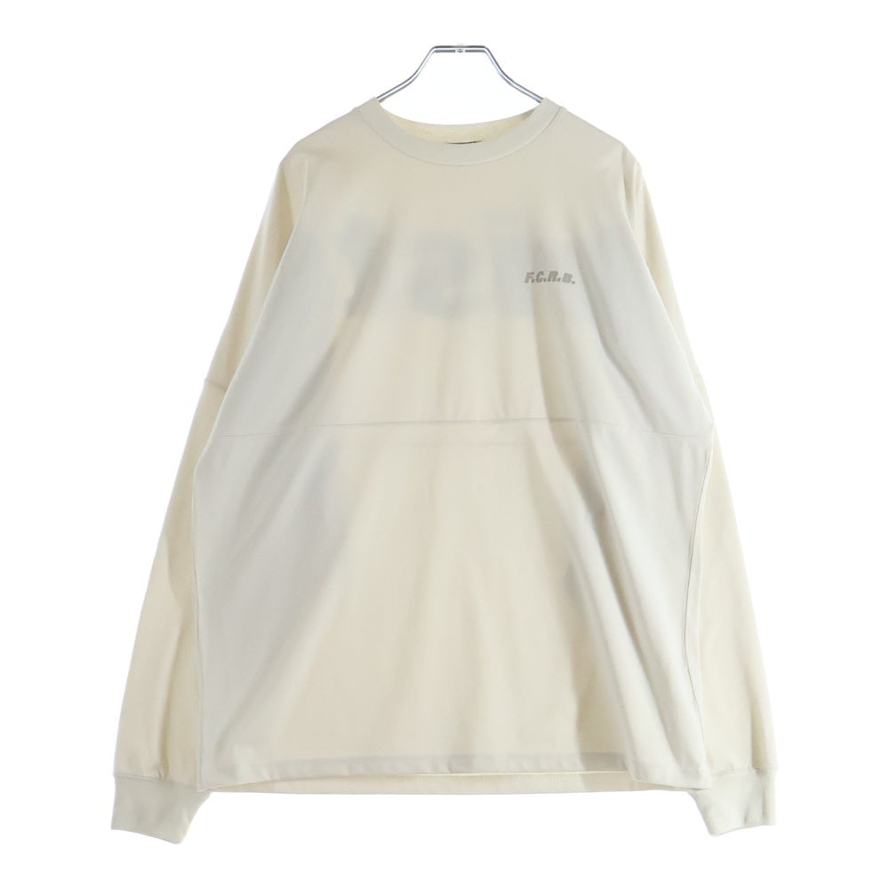 F.C.R.B./F.C.Real Bristol/FCRB(エフシーアールビー/エフシーレアルブリストル) 25SS BIG LOGO L/S BAGGY TEE バックビッグロゴプリントTシャツ 長袖クルーネックカットソー ベージュ FCRB-250084