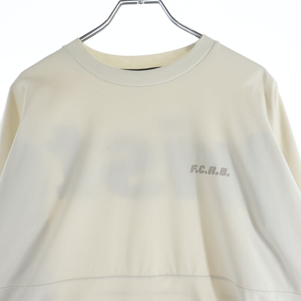 F.C.R.B./F.C.Real Bristol/FCRB(エフシーアールビー/エフシーレアルブリストル) 25SS BIG LOGO L/S BAGGY TEE バックビッグロゴプリントTシャツ 長袖クルーネックカットソー ベージュ FCRB-250084