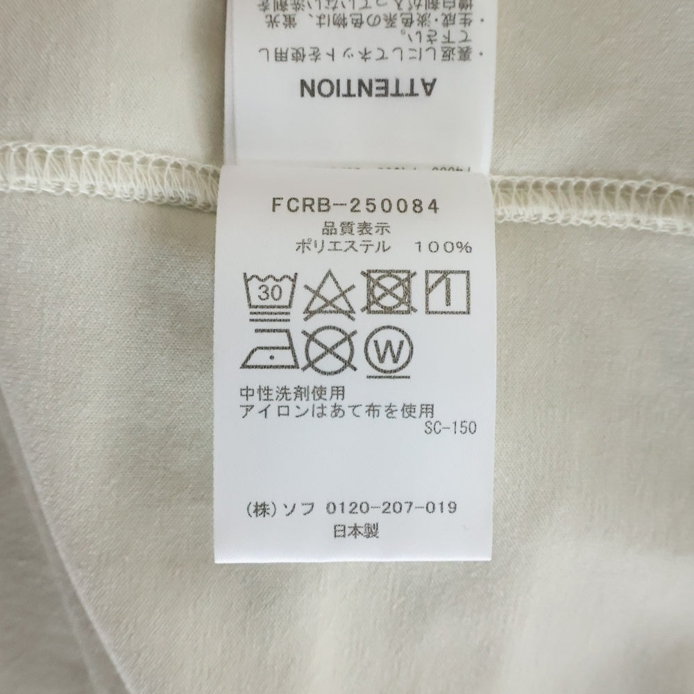 F.C.R.B./F.C.Real Bristol/FCRB(エフシーアールビー/エフシーレアルブリストル) 25SS BIG LOGO L/S BAGGY TEE バックビッグロゴプリントTシャツ 長袖クルーネックカットソー ベージュ FCRB-250084