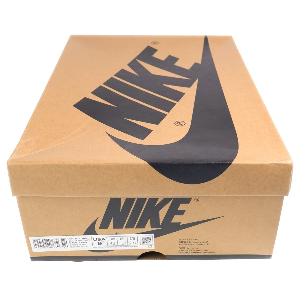 NIKE(ナイキ) AIR JORDAN 1 HIGH ZOOM RED SUEDE ナイキ エアジョーダン ハイ ズーム レッド スウェード ハイカットスニーカー レッド US9.5/27.5cm CT0978-600