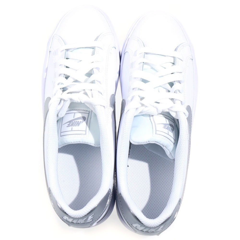 NIKE(ナイキ) COURT ROYALE AC コートロイヤル ローカットスニーカー ホワイト/シルバー US8/25cm AO2810-114