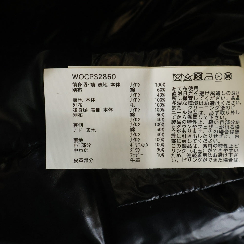 WOOLRICH(ウールリッチ) 19AW LOGO ARCTIC PARKA ロゴアークティック フーデッドダウンジャケット ブラック WOCPS2860