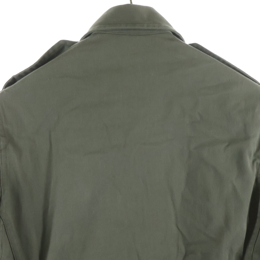 NO BRAND(ノーブランド) MAGECO マジェコ FRENCH ARMY フランス軍 比翼開き ボタンアップ ミリタリージャケット カーキ