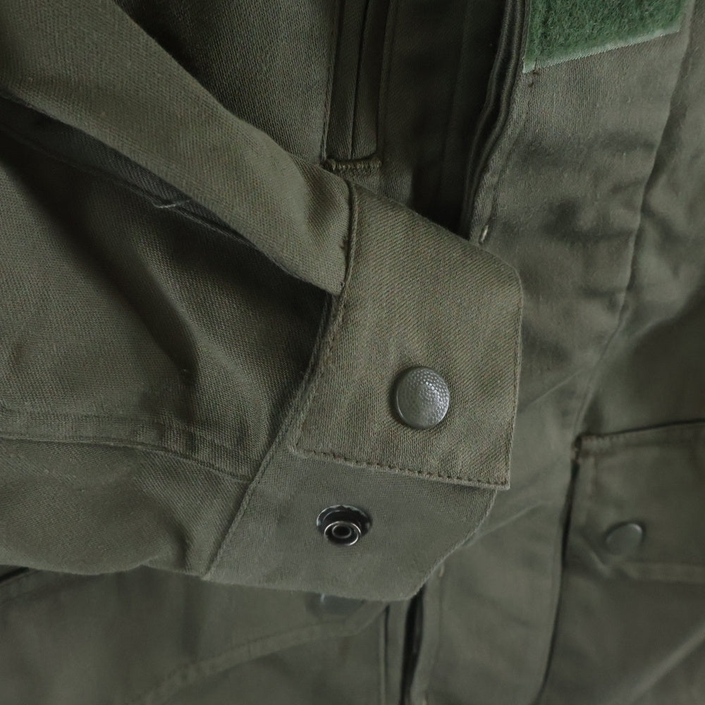 NO BRAND(ノーブランド) MAGECO マジェコ FRENCH ARMY フランス軍 比翼開き ボタンアップ ミリタリージャケット カーキ