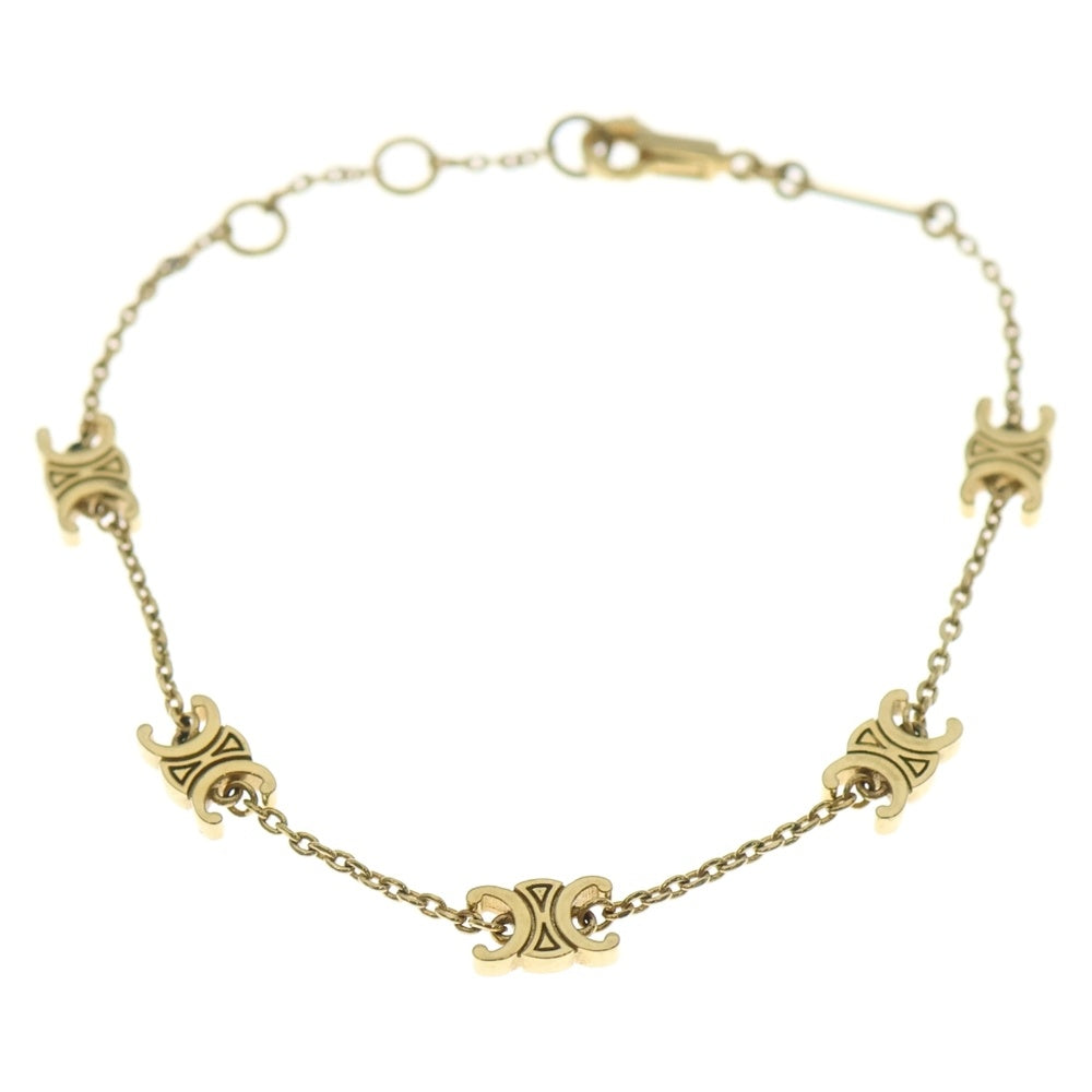 CELINE(セリーヌ) MINI TRIOMPHE BRACELET ミニトリオンフブレスレット レディース ゴールド 460MT6BRA.35OR.TU
