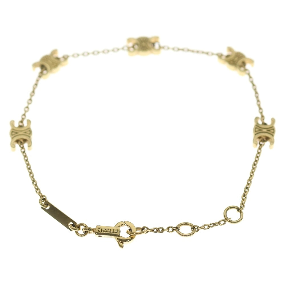 CELINE(セリーヌ) MINI TRIOMPHE BRACELET ミニトリオンフブレスレット レディース ゴールド 460MT6BRA.35OR.TU