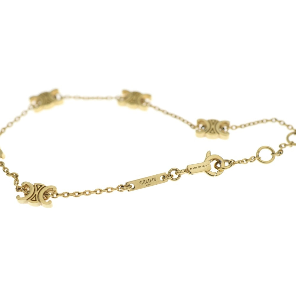 CELINE(セリーヌ) MINI TRIOMPHE BRACELET ミニトリオンフブレスレット レディース ゴールド 460MT6BRA.35OR.TU