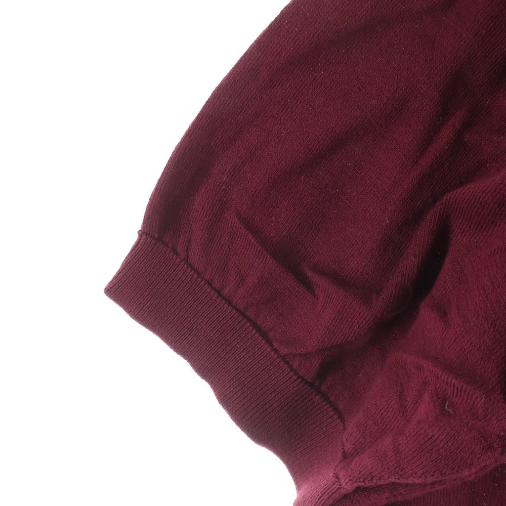 JOHN SMEDLEY(ジョンスメドレー) コットン 半袖ニットポロシャツ バーガンディー