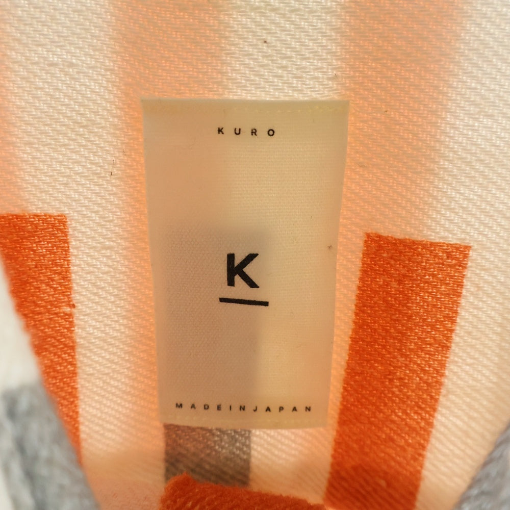 KURO(クロ) K-LINE Bauhaus Shirt バウハウス ストライプデザイン 長袖シャツ ホワイト 963051