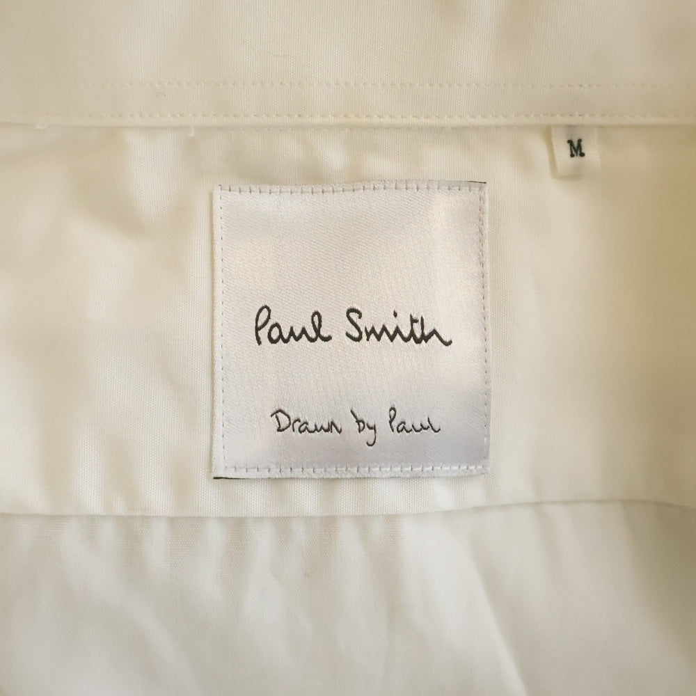Paul Smith(ポールスミス) Drawn by Paul PRINT SHIRT 落書き フロントプリント 長袖シャツ ホワイト PA-CR-59664