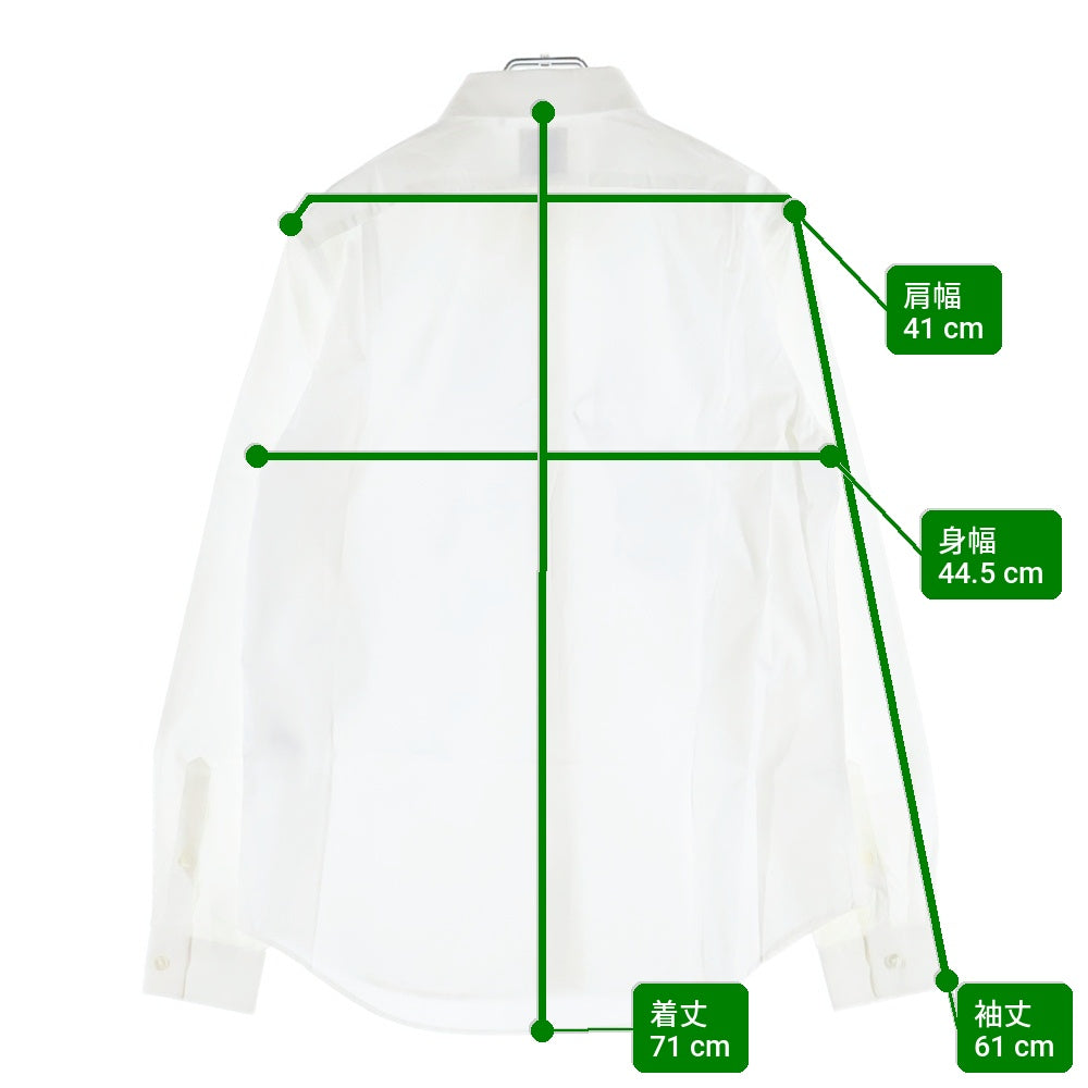 Paul Smith(ポールスミス) Drawn by Paul PRINT SHIRT 落書き フロントプリント 長袖シャツ ホワイト PA-CR-59664
